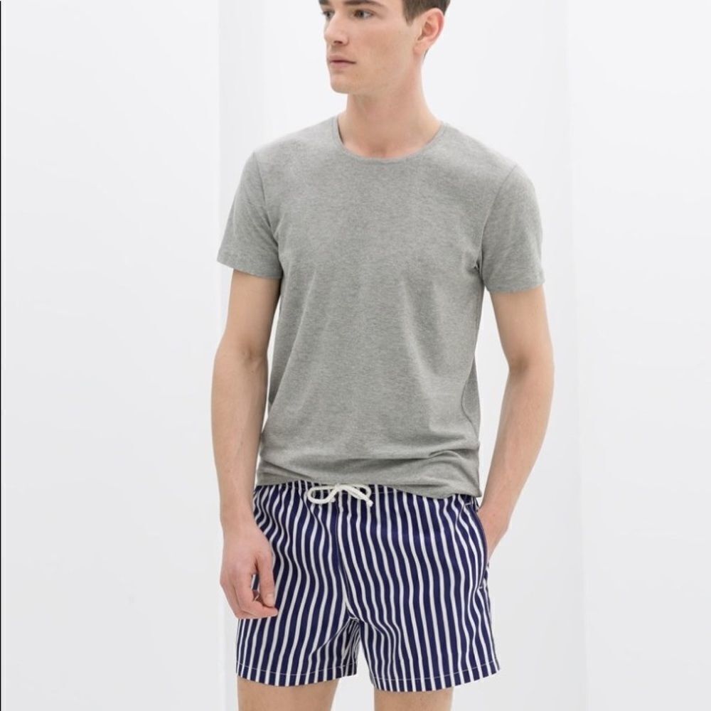 ✨HP✨Zara Men STRIPE PRINT SWIMSUIT✨